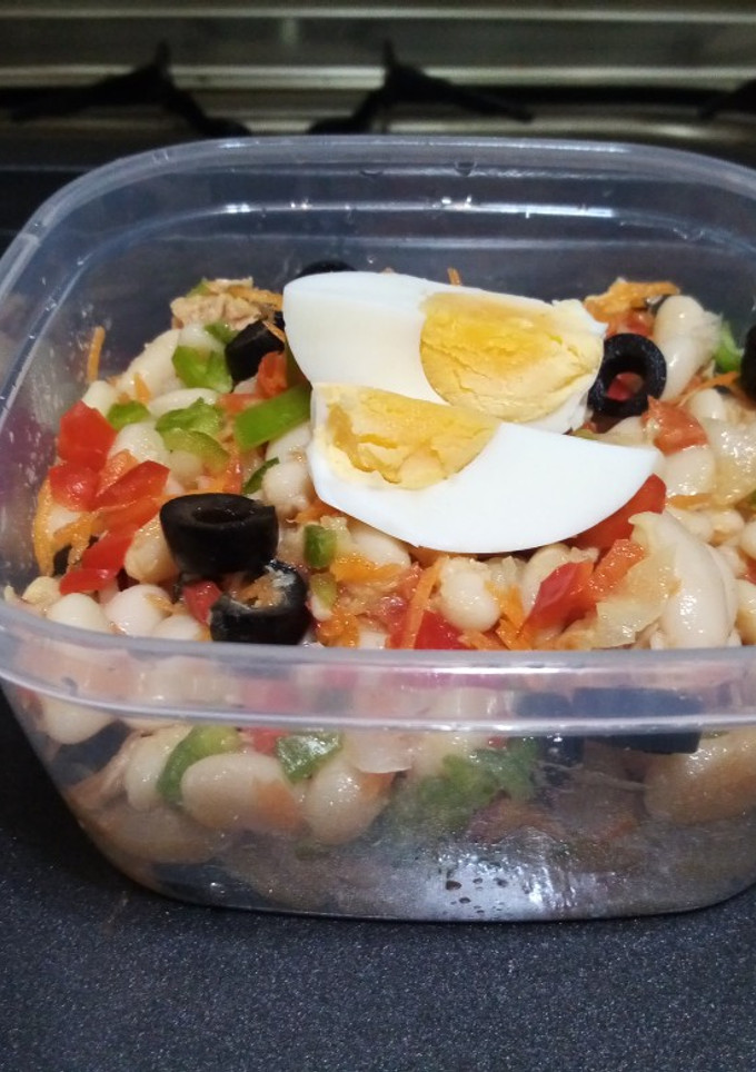 Una foto de Ensalada de alubias