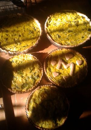 Una foto de Tarta de zapallitos