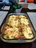 Tortilla de papa española.
