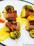 Spiedini di ricciola croccanti alla senape