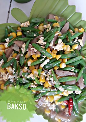 Foto resep Tumis buncis bakso goreng