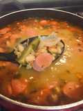 Charro Beans with Pickled Pork Skin