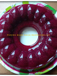 Foto resep Puding buah naga