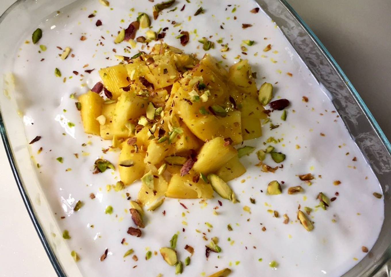 Mango custard delight