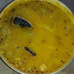 A picture of Bitter gourd moong daal (tuvar daal).