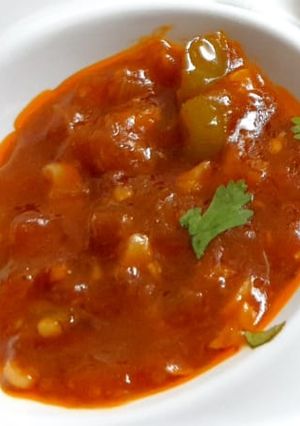 A picture of Spicy Manchurian Sauce.