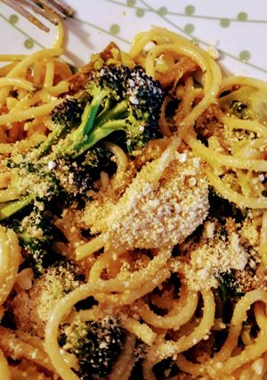 A picture of Vegan "parmesan".