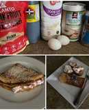 Crepas de avena, rellenas de whip cream y fresas
