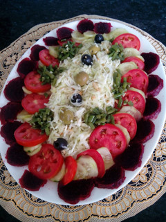 A picture of Assorted vegetable salad.
