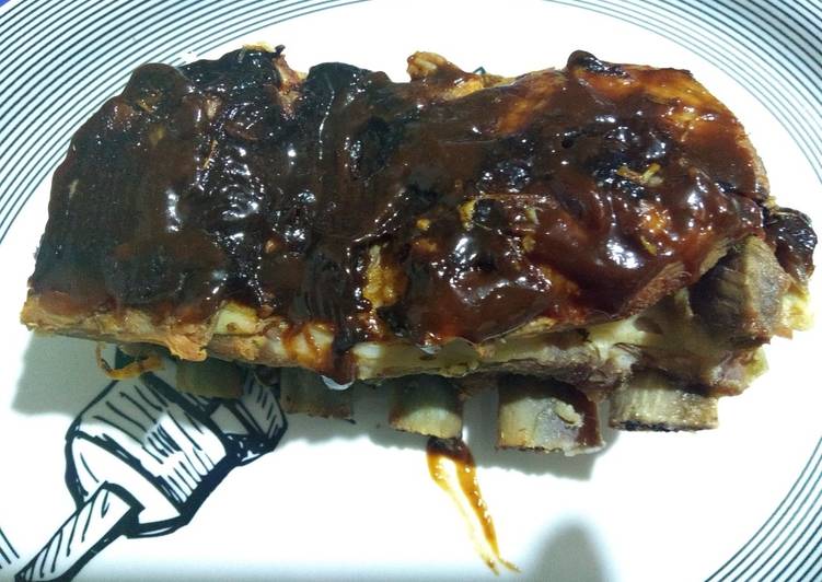 Costelinha suína ao molho barbecue - Tudogosreceitas