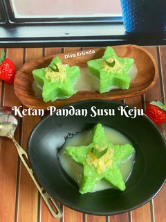 Foto resep Ketan Pandan Susu Keju