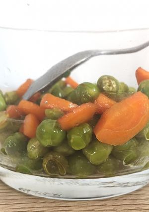 Une photo de Petits pois carottes