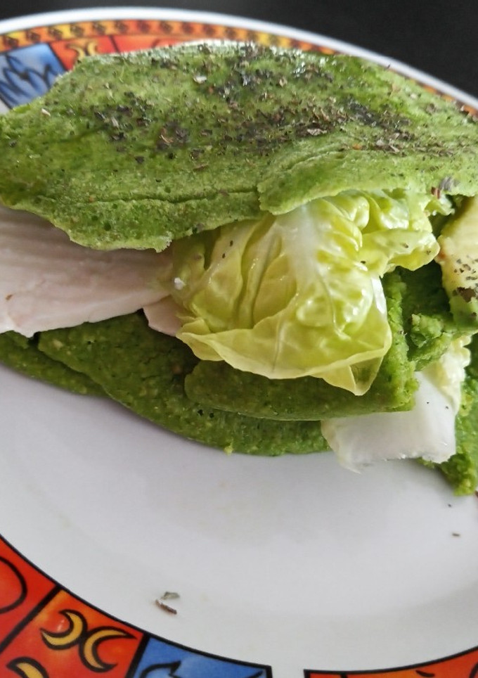Una foto de Crepas de espinaca y avena 🌿🌿