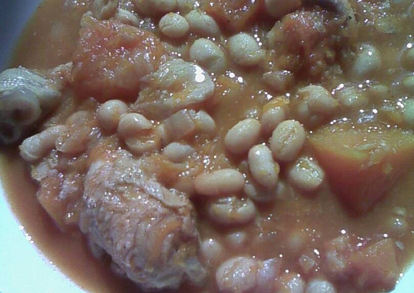 Potaje de habichuelas con calabaza