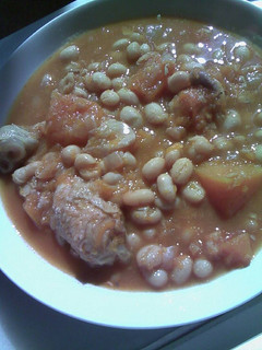 Una foto de Potaje de habichuelas con calabaza