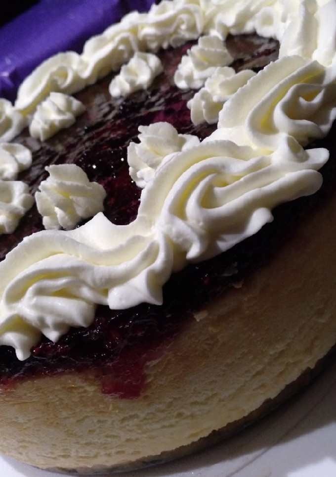 Una foto de Tarta de queso horneada