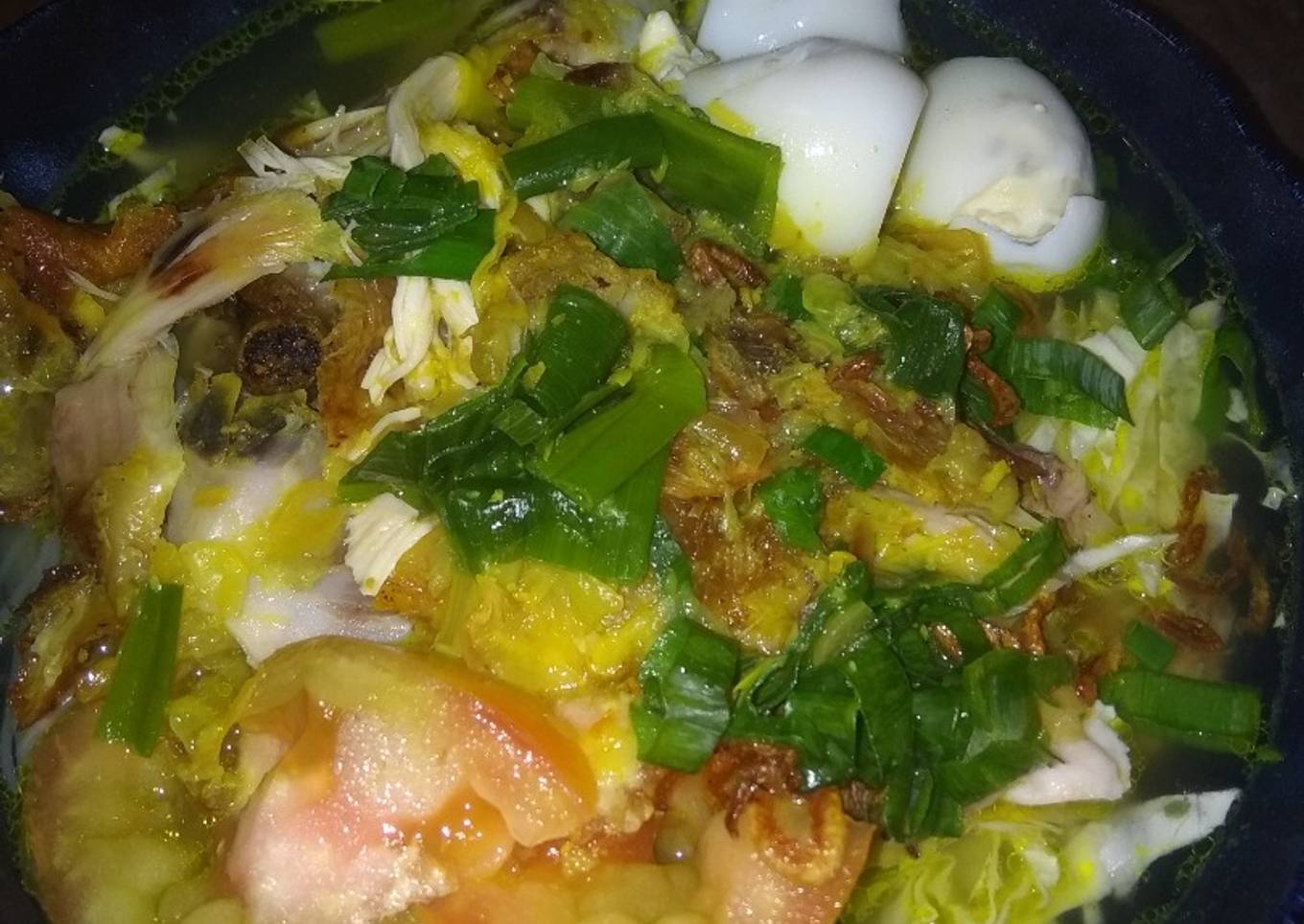 Soto Ayam kuah kuning