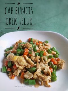 Foto resep Cah Buncis Orek Telur