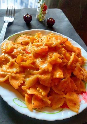 A picture of Chipotle Veg Pasta.