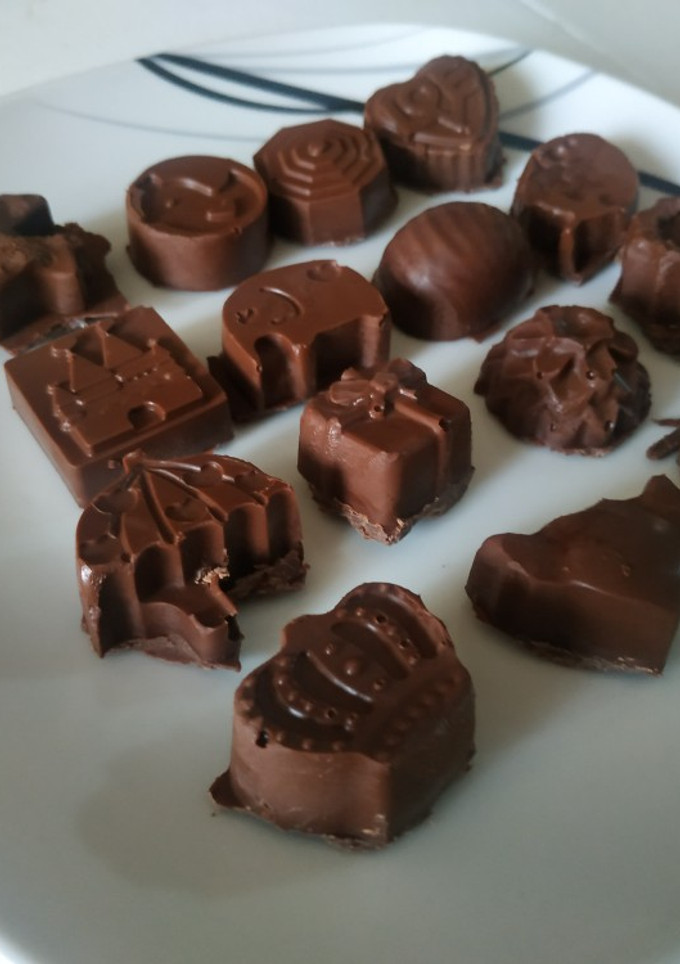 Una foto de Bombones de chocolate
