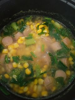 Foto resep Sup Jagung Sosis ala Anak Kost