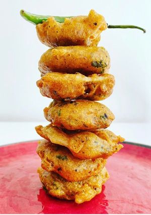 A picture of Potato Bhajis.