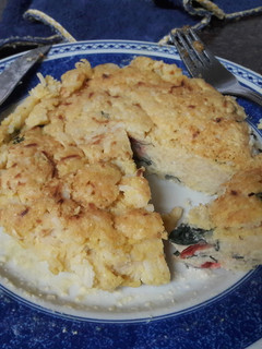 Una foto de 🇪🇸 Tortilla "española" de arroz vegana (versión con harina de garbanzo) 🍳