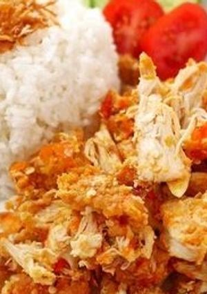 Foto resep Ayam geprek maknyusssss