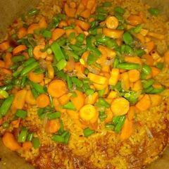 A picture of Jollof rice.