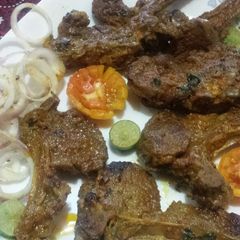 A picture of Tandori mutton chops.