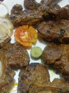A picture of Tandori mutton chops.