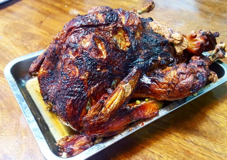 Horno relleno al peruano preparar pavo como