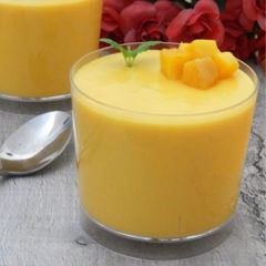 A picture of Eggless Mango Mousse.