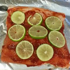 A picture of Brad's chile lime grilled salmon.