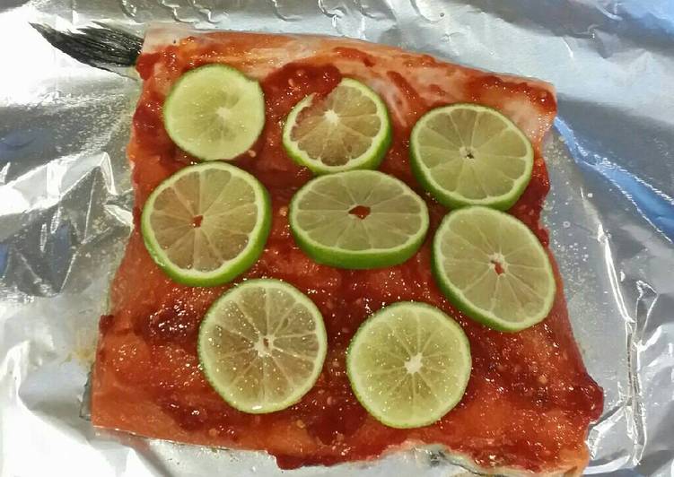 Step-by-Step Guide to Prepare Homemade Brad&#39;s chile lime grilled salmon