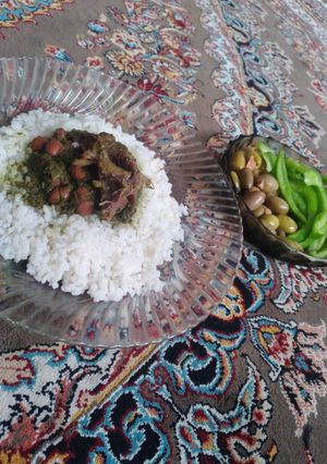 عکسی از دستور قرمه سبزی جان🍴🍴