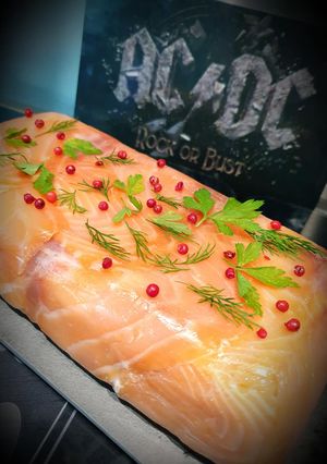 Une photo de Terrine aux deux saumons