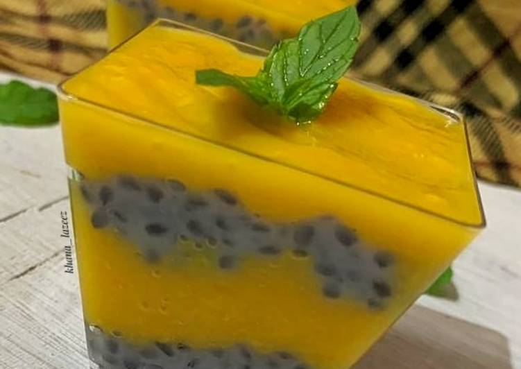 Recipe of Homemade Mango and chia pudding