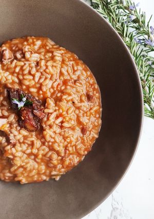 Foto de Risotto de Tomate e Chouriça