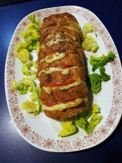 Una foto de Barra de pan rellena