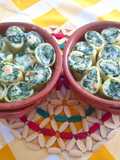 Paccheri con salmone, ricotta e spinaci 😋