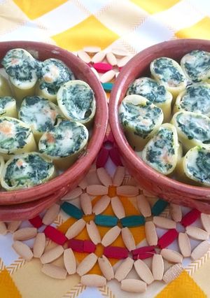 Foto di Paccheri con salmone, ricotta e spinaci 😋