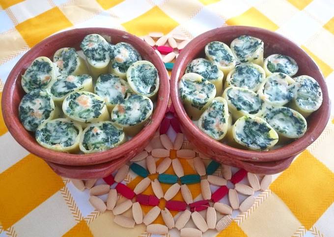 Ricetta di Ultimate Paccheri con salmone, ricotta e spinaci 😋