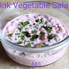 A picture of Pink Vegetable Salad.