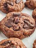 183. Triple Chocolate Chunk Cookies Sourdough