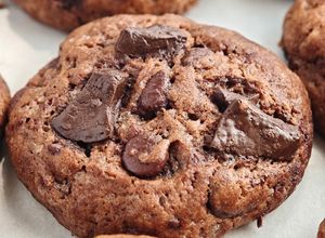 Foto resep 183. Triple Chocolate Chunk Cookies Sourdough