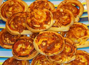 Pizzás csiga recept fotója