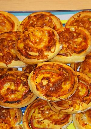 Pizzás csiga recept fotója