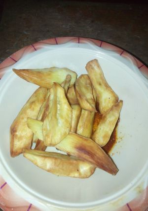 A picture of Fried sweet potatoes.