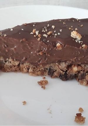 Une photo de Tarte chocolat /cookie